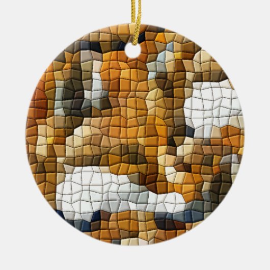 FOX MOSAIC KERAMISCH ORNAMENT (Voorkant)