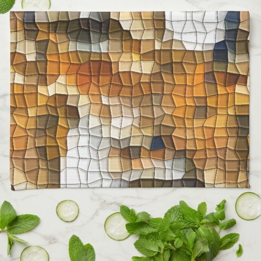 FOX MOSAIC THEEDOEK (Gevouwen)