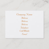 FOX MOSAIC VISITEKAARTJE (Achterkant)