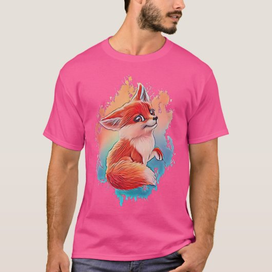 Fox Motif T-shirt (Voorkant)