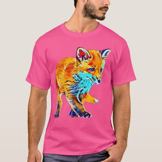 Fox Motif T-shirt (Voorkant)