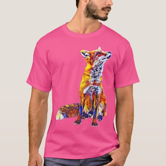 Fox Motif T-shirt (Voorkant)