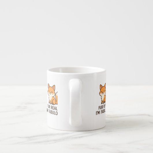 Fox mug espresso kop (Achterkant)