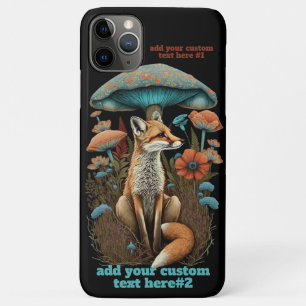 Fox Mushroom Wildflower Cottagecore Floral Custom Case-Mate iPhone Case