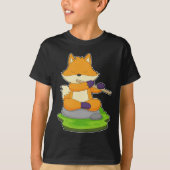Fox muzikant fluit muziek t-shirt (Voorkant)