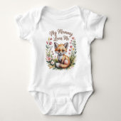 Fox My Mommy houdt van mij Romper (Voorkant)
