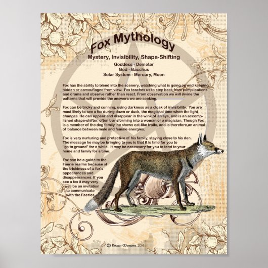 FOX MYTHOLOGY POSTER (Voorkant)