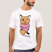 Fox N Heart T-shirt (Voorkant)