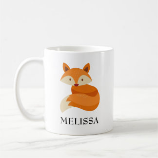 Fox Name Personalized Koffiemok
