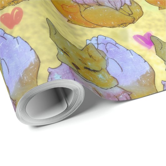 Fox named Dice Cadeaupapier (Rol Hoek)