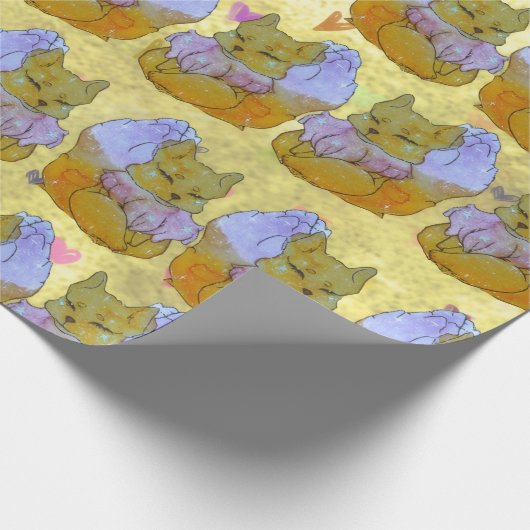 Fox named Dice Cadeaupapier (Hoek)