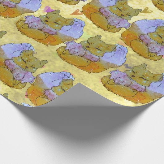 Fox named Dice Cadeaupapier (Hoek)