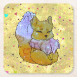 Fox named Dice Kartonnen Onderzetters<br><div class="desc">The Lucky Charms they are a group of very lucky and cute Friends of Animals with beautiful and colorful patterns spreading luck as they go along the road of happy life journey. Hi I'm a Fox from the universe of luck and my name is Dice just like the lucky Dice...</div>