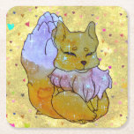 Fox named Dice Kartonnen Onderzetters<br><div class="desc">The Lucky Charms they are a group of very lucky and cute Friends of Animals with beautiful and colorful patterns spreading luck as they go along the road of happy life journey. Hi I'm a Fox from the universe of luck and my name is Dice just like the lucky Dice...</div>