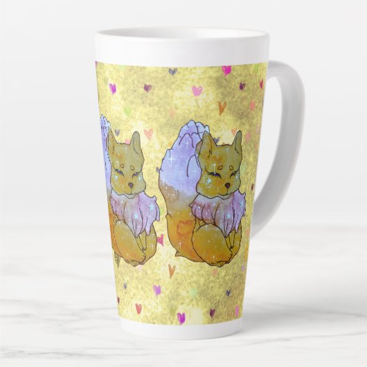 Fox named Dice Latte Mok (Rechterhoek)