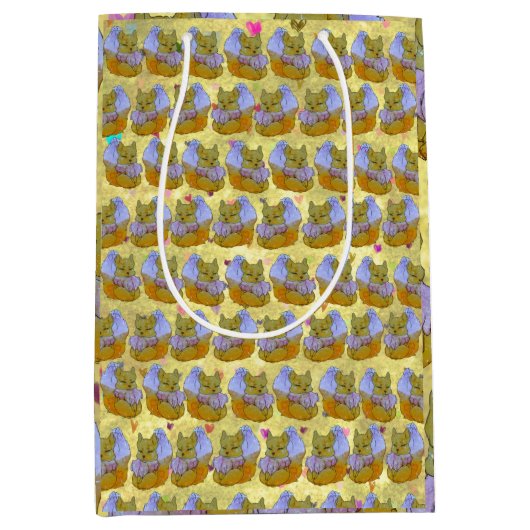 Fox named Dice Medium Cadeauzakje (Voorkant)