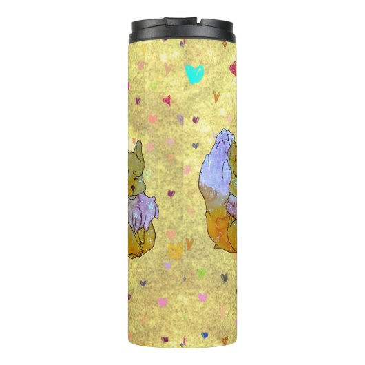 Fox named Dice Thermosbeker (Achterkant)