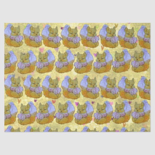 Fox named Dice Tissuepapier (Voorkant)