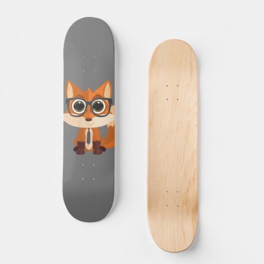 Fox Nerd Persoonlijk Skateboard (Voorkant)