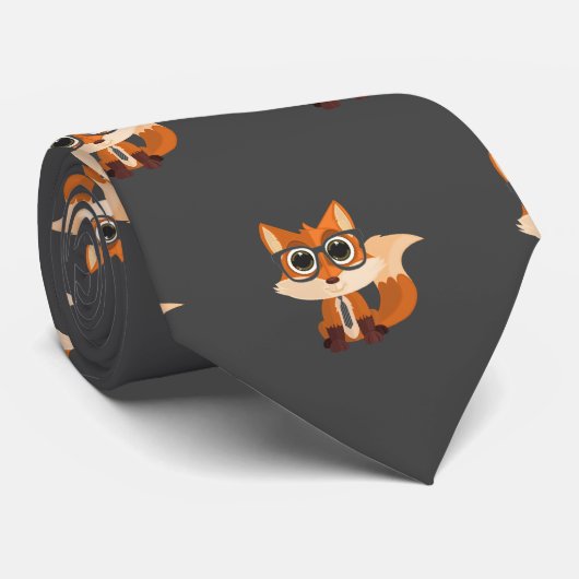 Fox Nerd Stropdas (Opgerold)
