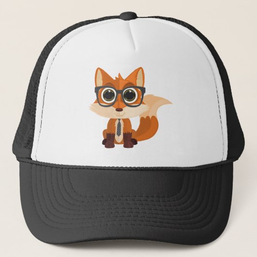 Fox Nerd Trucker Pet (Voorkant)
