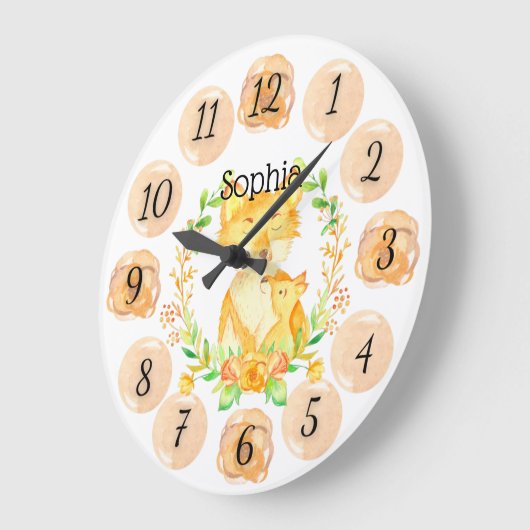  fox neursery-klok groot grote klok (Hoek)