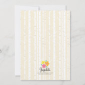 Fox neutraal geslacht Baby shower Kaart (Achterkant)