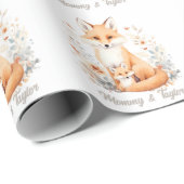 Fox New Baby Holiday Cadeaupapier (Rol Hoek)
