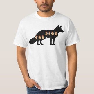 Fox News the Five Fox Silhouette and Fox Font T-shirt