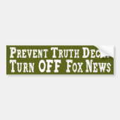 Fox News uitschakelen Bumpersticker (Voorkant)