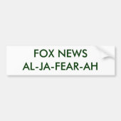 FOX NEWSAL-JA-FEAR-AH - Gepersonaliseerd Bumpersticker (Voorkant)