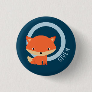 Fox niet meegeleverd - schattige sarcastische rode ronde button 3,2 cm