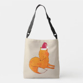 Fox, nieuw jaar, aangepaste alles-over-printplaat  crossbody tas (Achterkant)