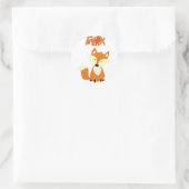 fox-nieuws ronde sticker (Tas)