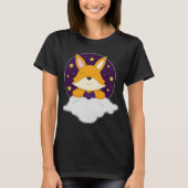 Fox Night Wolken Sterren T-shirt (Voorkant)