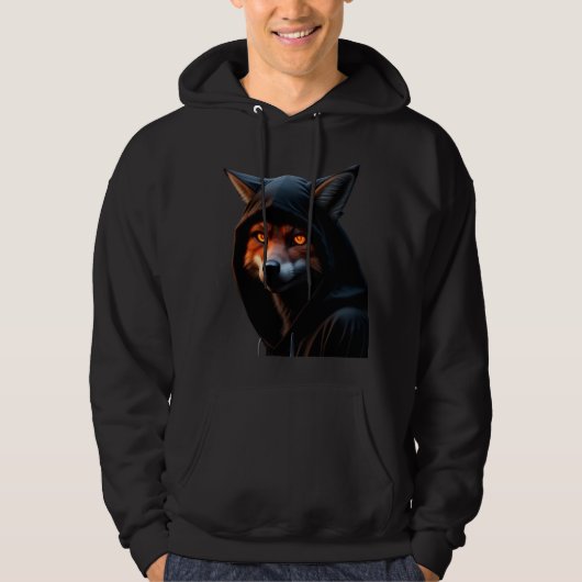 Fox Ninja with Burning Eyes Hoodie (Voorkant)