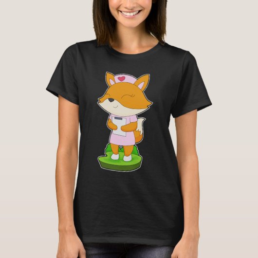 Fox Nurse Notitieblok T-shirt (Voorkant)