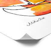 Fox Nursery Art Mam Baby Woodland Animal Poster (Hoek)