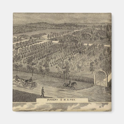 Fox nursery's, res, boomgaard magneet (Voorkant)