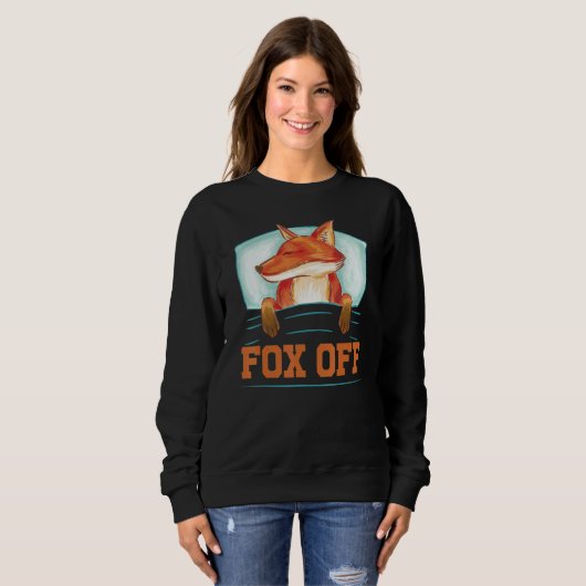 Fox Off - Funny Sarcasm Irony Trui (Voorkant volledig)
