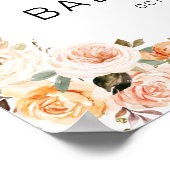 Fox Oh Girl Herfst Pumpkin Baby shower Welkomsttek Poster (Hoek)