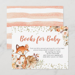 Fox Oh Girl Herfst Pumpkin Books voor Baby Uitnodiging Briefkaart