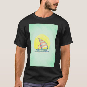 Fox on a Boat T-Shirt – Schattige Nautisch Bos Vib