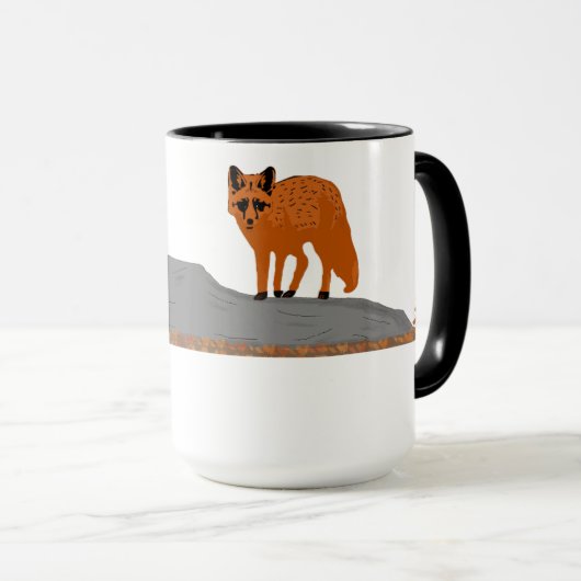 🦊 Fox on the Rock Combo Mug Mok (Voorkant rechts)