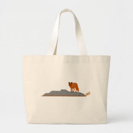 🦊 Fox on the Rock JUMBO Boodschappentas Grote Tote Bag