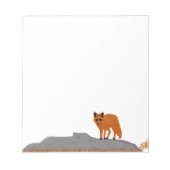 🦊 Fox on the Rock Notitieboek / Notitieblok (Voorkant)