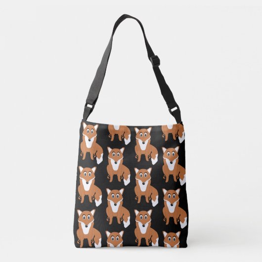Fox-ontwerp Crossbody Tas (Achterkant)