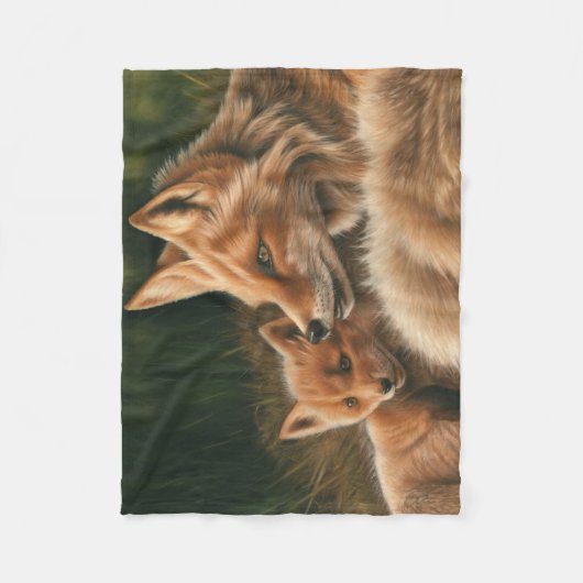 Fox-ontwerp Fleece Deken (Voorkant)