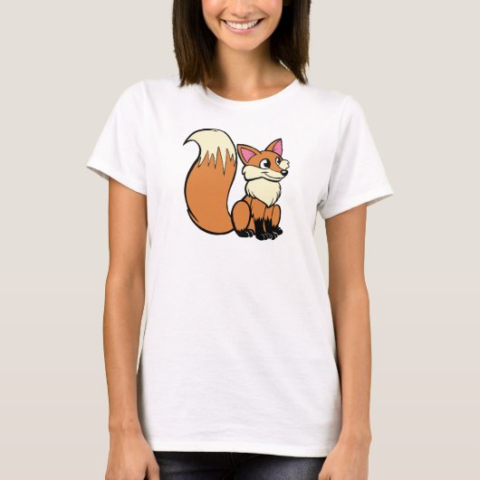 Fox-ontwerp T-shirt (Voorkant)