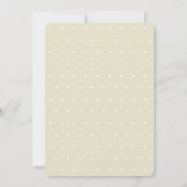 Fox op Branch Beige Baby shower Kaart (Achterkant)